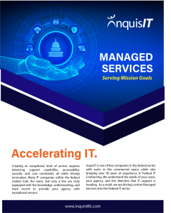 Managed Services for the Federal Governmetn